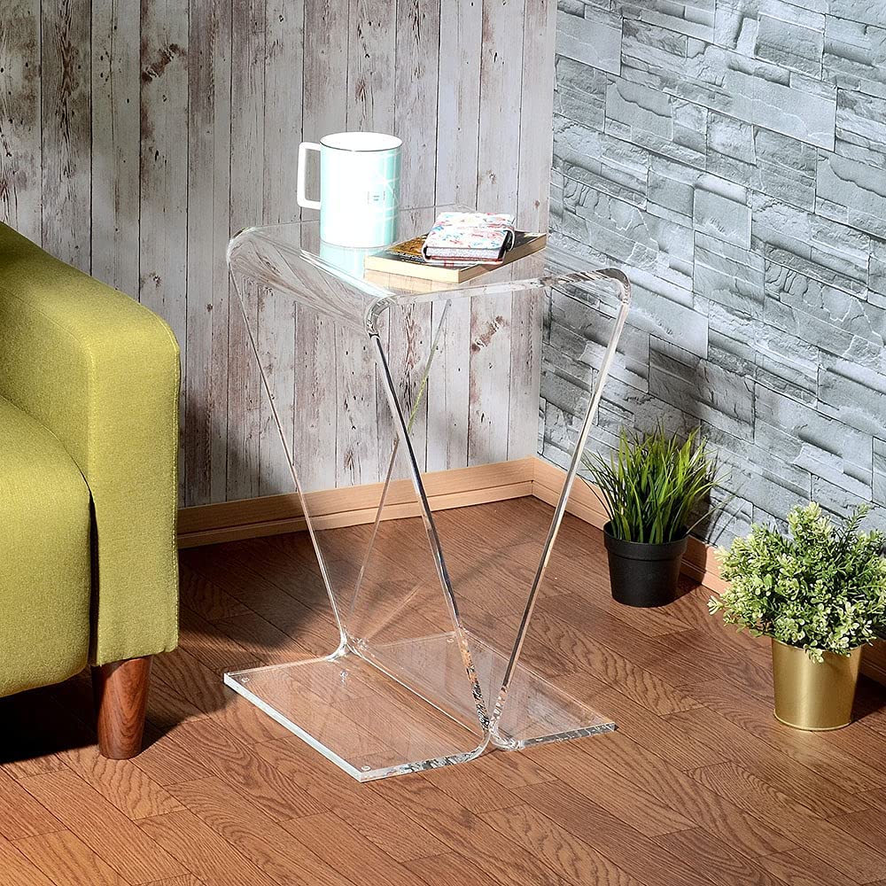 楽天市場】Kuai アクリル サイドテーブル オメガ型 高さ50cm 幅30cm