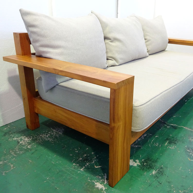 むら】 ウニコ2人掛けソファブレスbreath チーク無垢材 無印 むら