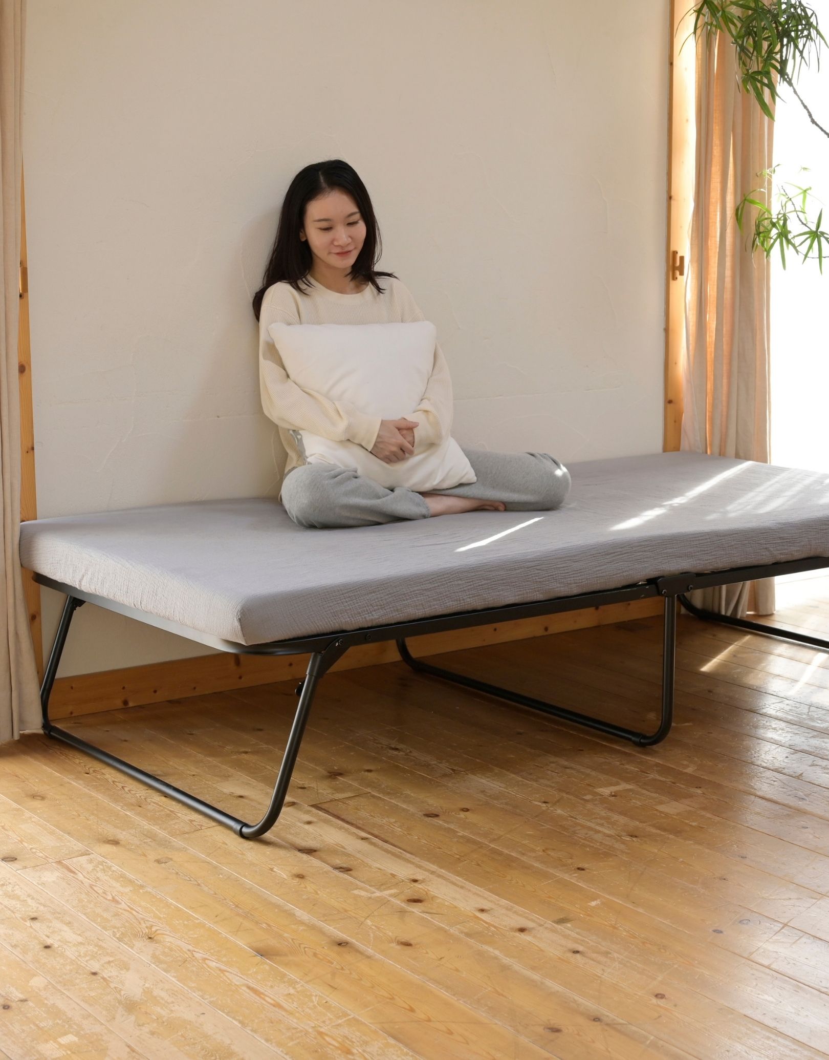 楽天市場】ベッド ベッドフレーム 完成品 シングル 折りたたみベッド