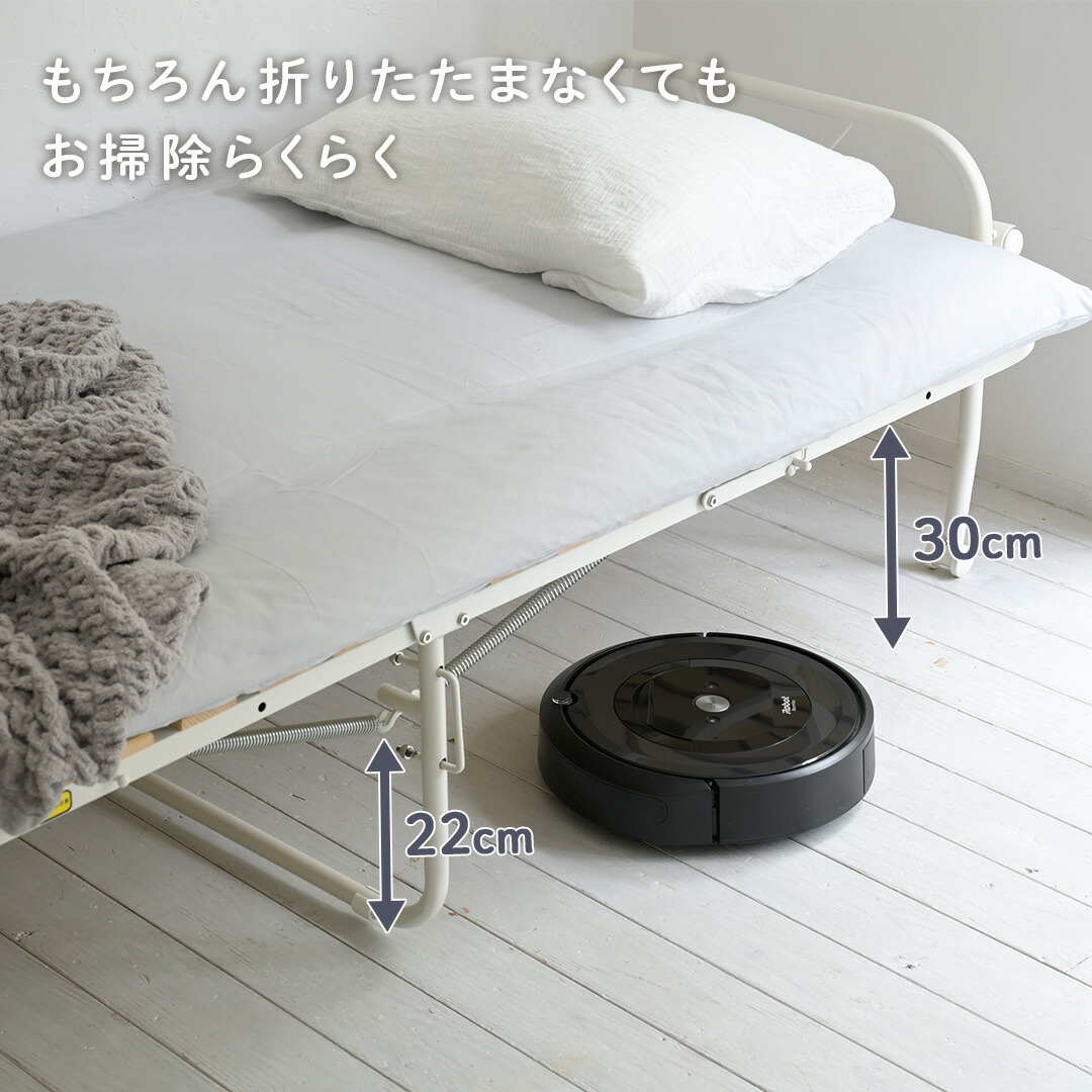 楽天市場】折りたたみベッド セミダブル 組み立て簡単 すのこベッド