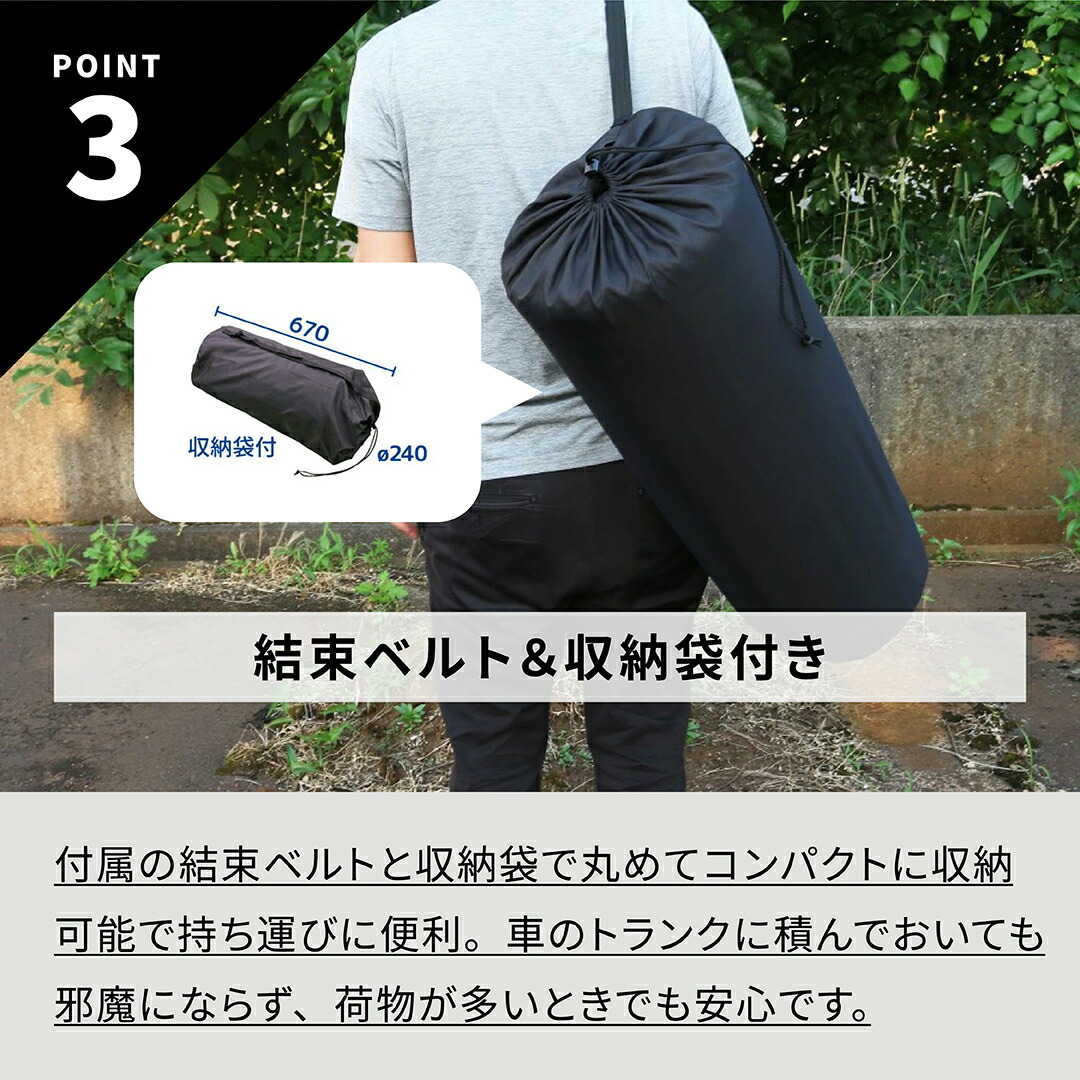 楽天市場】【5%OFFクーポン配布中】 インフレーターマット 収納袋付 厚