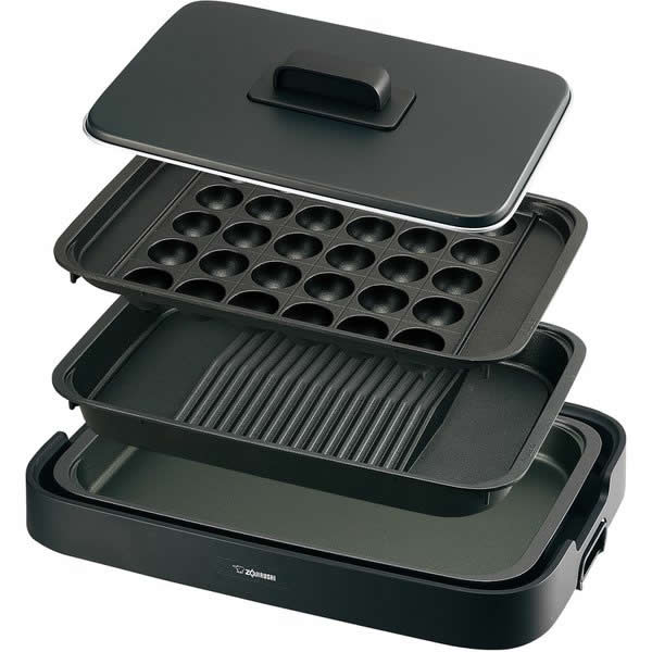 楽天市場】ホットプレート象印 やきやき 深型 傾斜溝つき焼肉 たこ焼き