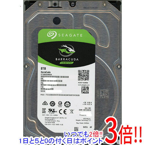 楽天市場】SEAGATE BarraCuda 3.5インチ 8TB ST8000DM004の通販