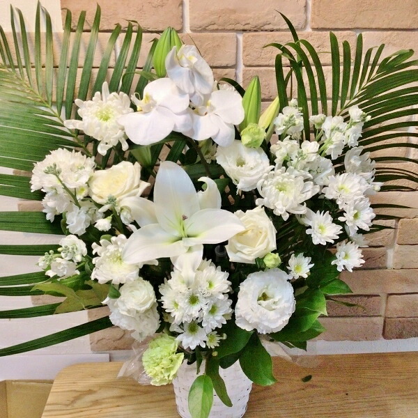 楽天市場】お供え 花 アレンジメント お悔やみ 送料無料 供花 葬儀