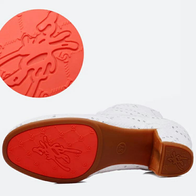 楽天市場】スパンコール ダンス ブーツ ヒール ショートブーツ