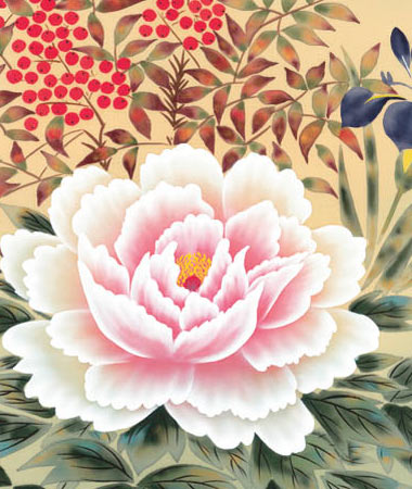 楽天市場】掛け軸 四季花 (根本葉舟) 送料無料 掛軸 : 掛け軸・絵画の