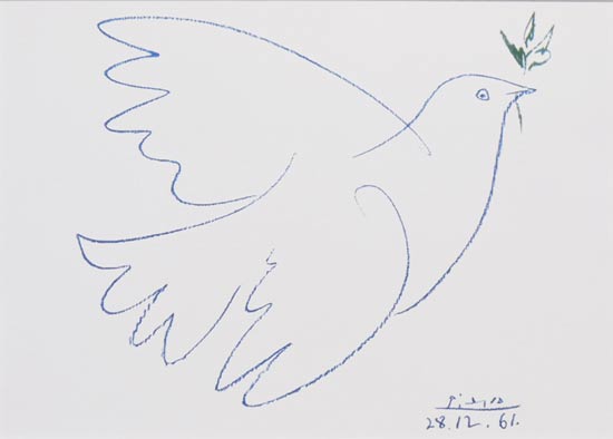 楽天市場】ピカソ 絵画 平和の鳩 アートポスター 送料無料 【複製