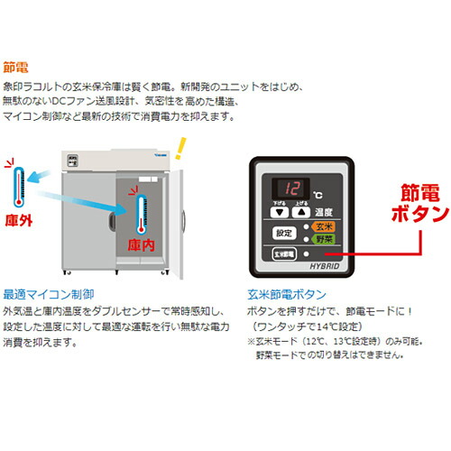楽天市場】【最大1000円OFFクーポン】象印ラコルト 玄米保冷庫 14袋