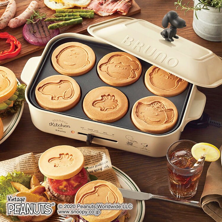 楽天市場】BRUNO ホットプレート コンパクト スヌーピー PEANUTS