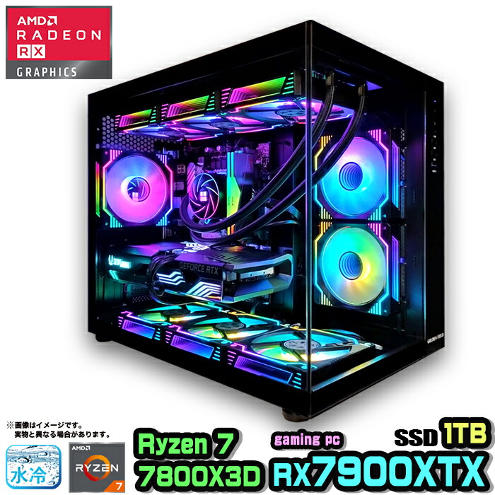 高性能ゲーミングPC RX7900XTX Ryzen7 9700X ゲーミングPC 7900XTX」の