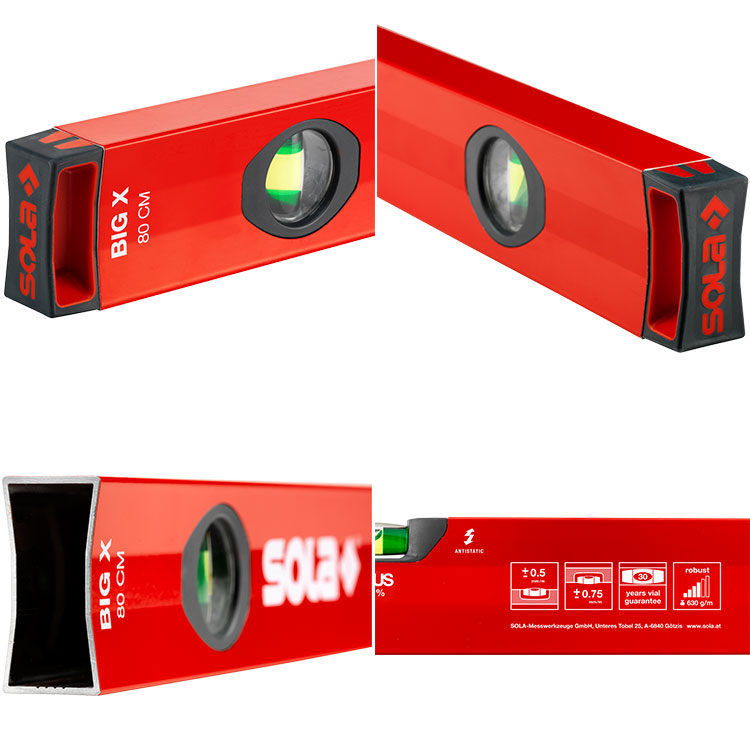 楽天市場】SOLA BIG X 60 アルミボックスレベル 水平器 60cm ソラ 水準