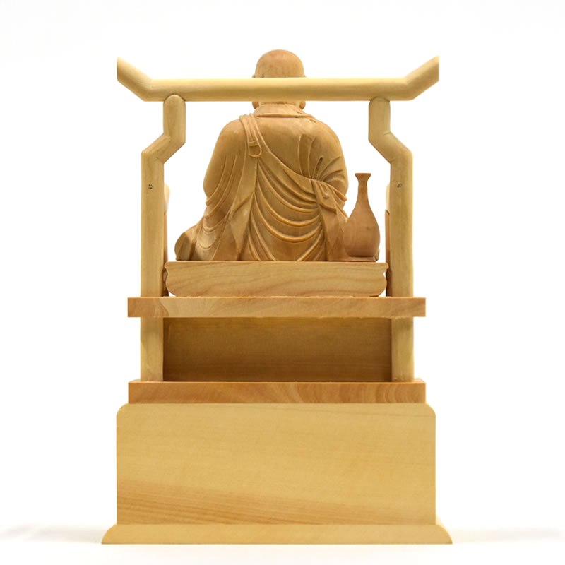 楽天市場】木彫り仏像 【興教大師（覚鑁上人）】 柘植 坐1.5寸 総高