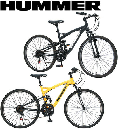 楽天市場】HUMMER ハマー マウンテンバイクイエロー ブラック W