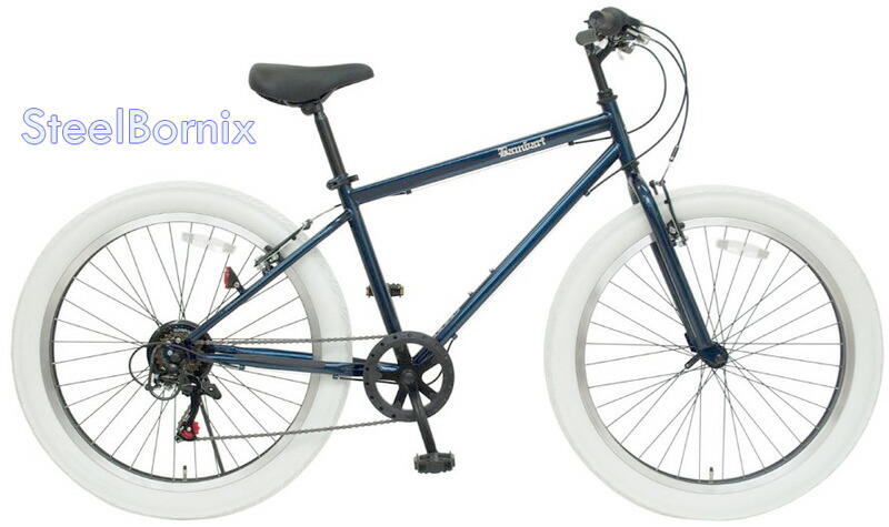 楽天市場】極太ホワイトカラータイヤ クロスバイクシマノ製6段変速