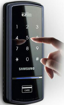 楽天市場】デジタルドアロック 玄関電子錠暗証番号をタッチするだけ鍵