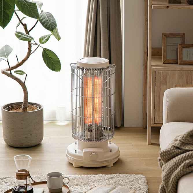 楽天市場】3秒で暖か速暖ノスタルジックデザイン首振り機能付き