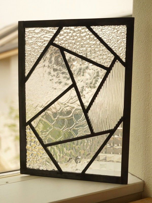 楽天市場】ステンドグラス パネル 住宅用 斜めライン 10種のクリア