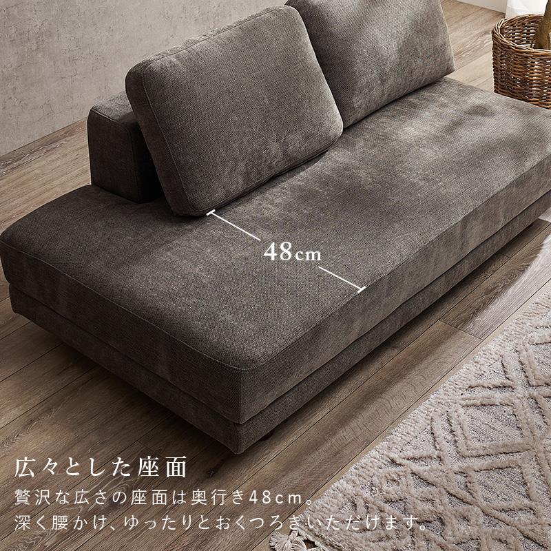 楽天市場】ソファー 2人掛けソファ 幅164cm つなぎ目無し 広々座面