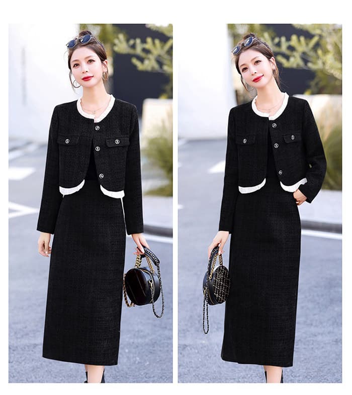 楽天市場】スカートスーツ フォーマルスーツ セットアップ 2点セット