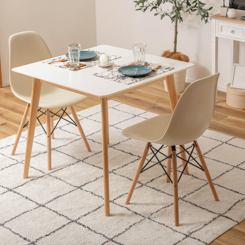 楽天市場】ダイニングテーブル 正方形 コンパクト 幅80 シンプル 北欧