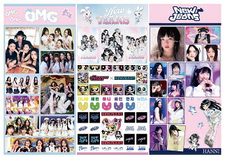楽天市場】【おまけ付き】NewJeans ステッカー【OMG + GET UP】シール