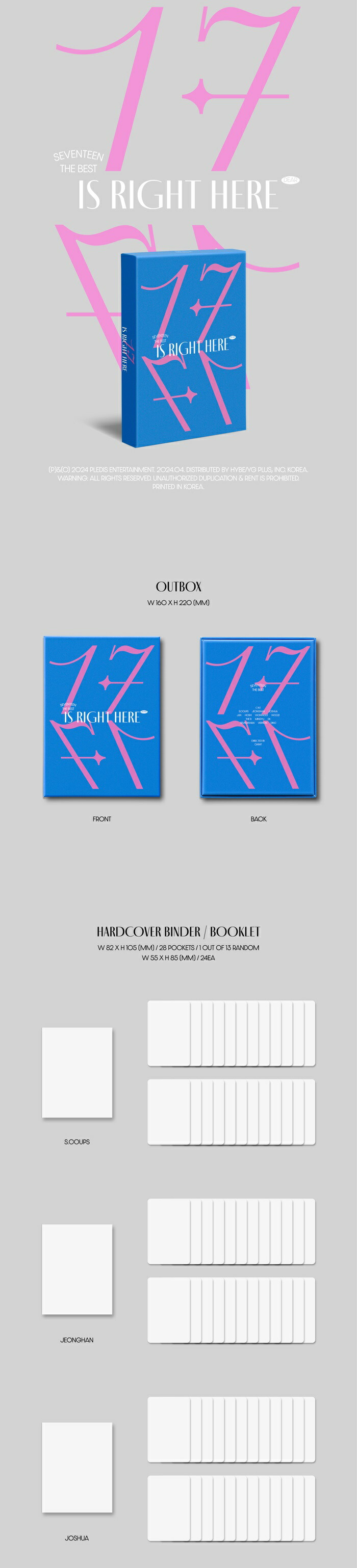 楽天市場】【おまけ付き】SEVENTEEN BEST ALBUM '17 IS RIGHT HERE