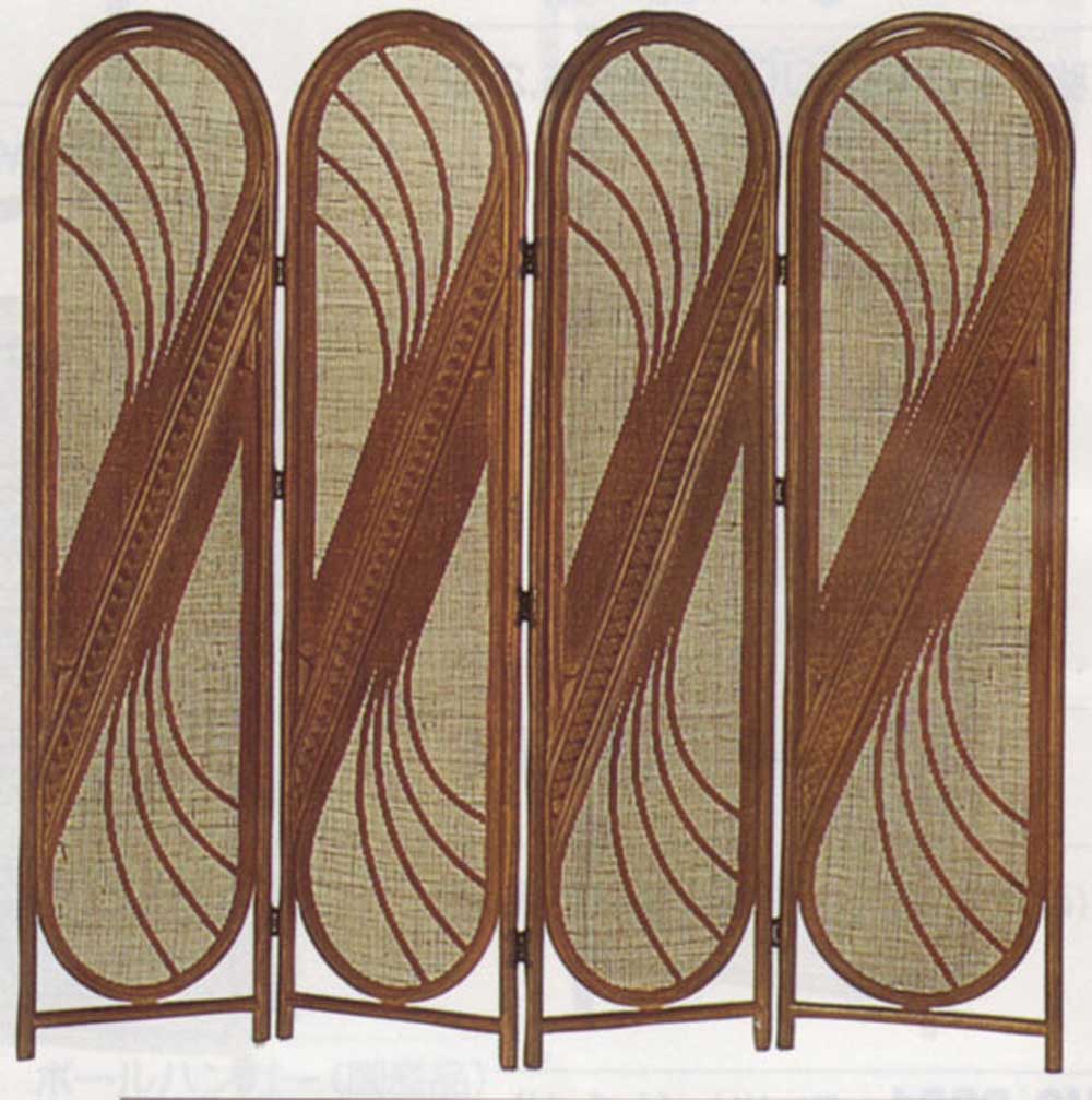 楽天市場】籐衝立 籐スクリーン幅45×4枚 高160 品番1584 : 籐家具専門