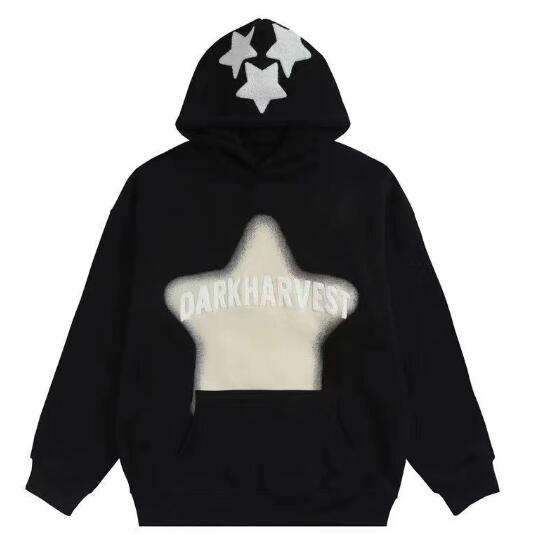 楽天市場】星柄 バックプリント パーカー トップス トレーナー