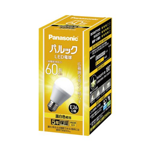 led 電球 温白色 60w パナソニック」の人気商品一覧 | 安い商品を通販
