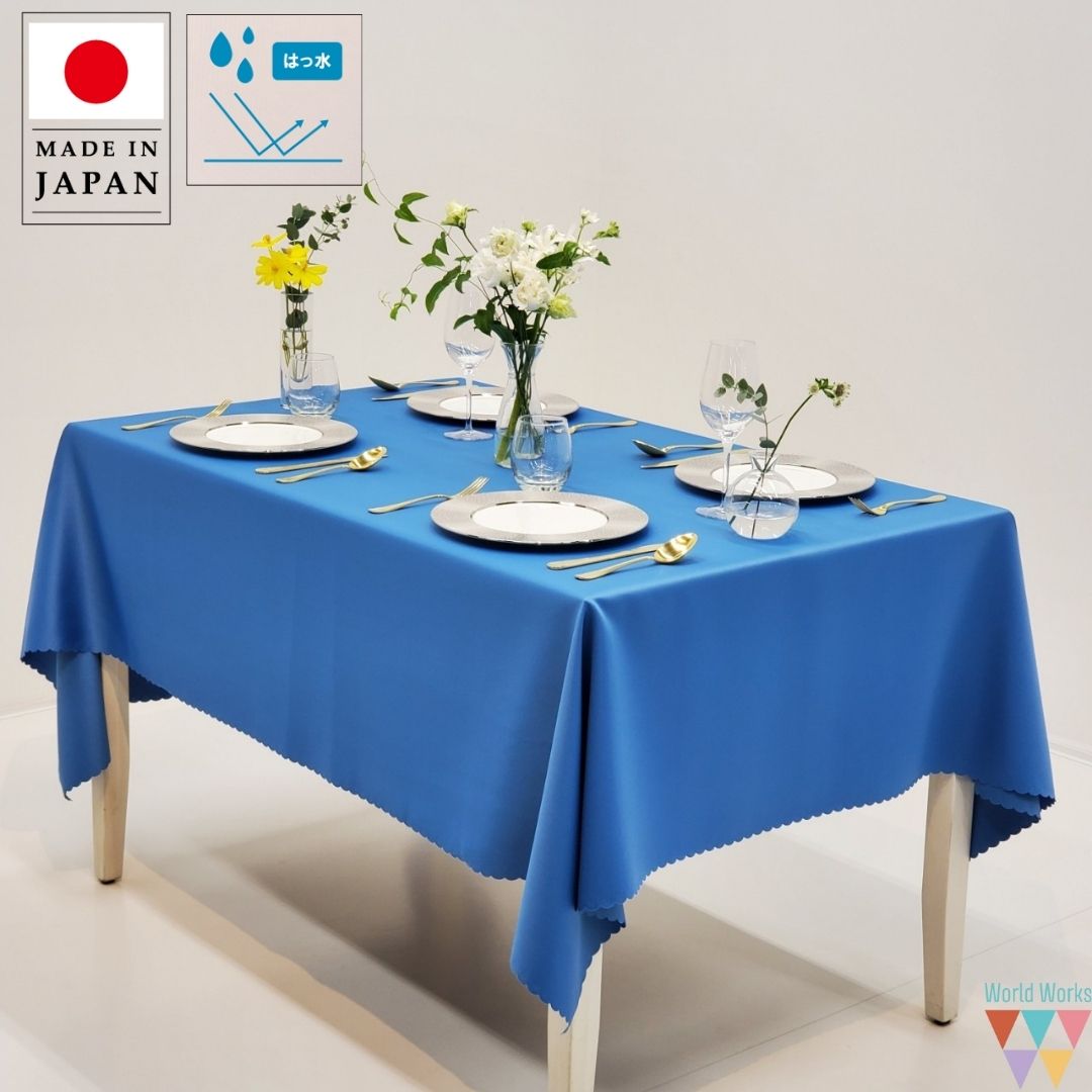 楽天市場】【送料無料】 テーブルクロス 受付クロス ブルー サテン 130