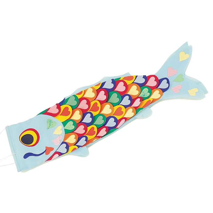 楽天市場】自分で作る こいのぼり(布製組立済) ピンク・ブルー子供会