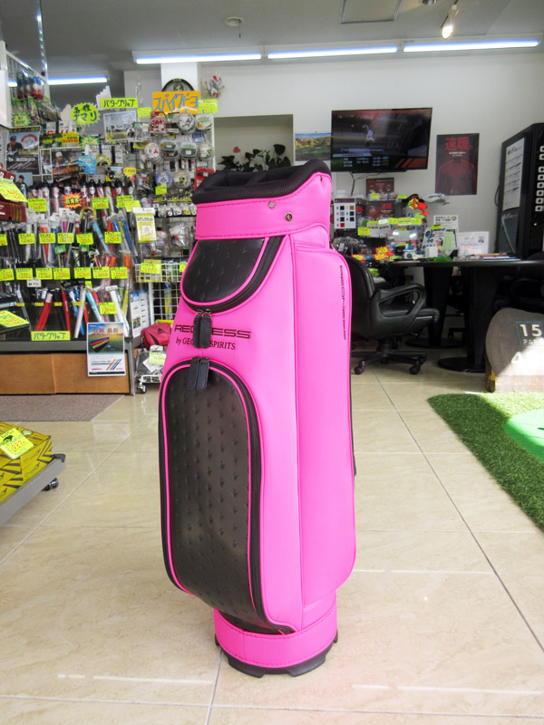 ジョージスピリッツキャディバッグ ホワイト×ピンク【数量限定・激レア