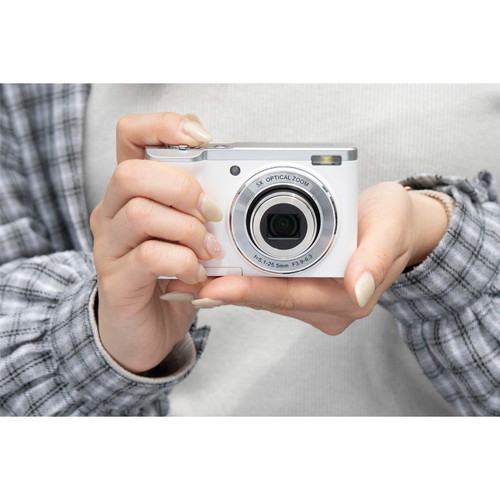 楽天市場】【即配】(KT) KC-ZM08 WH ホワイト デジタルカメラ