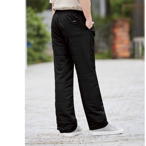 楽天市場】ブラック 中綿パンツ ズボン キルトパンツ 黒 メンズ 冬に