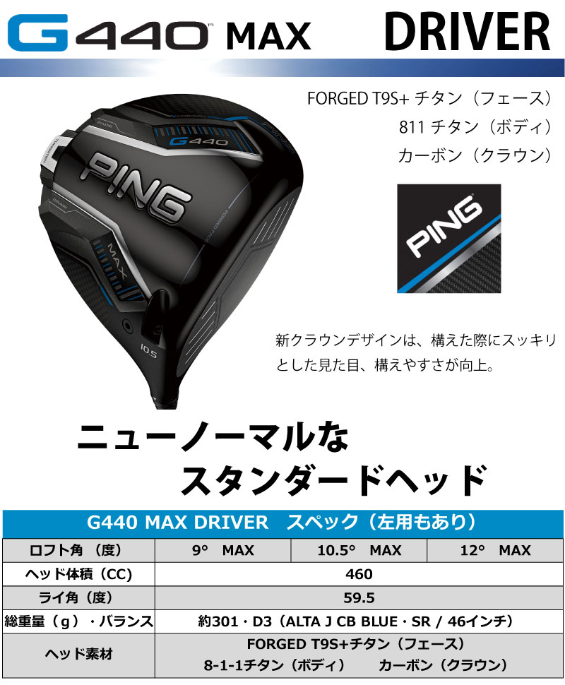 楽天市場】ピン G440 ドライバー MAX LST SFT N.S. PRO Regio formula