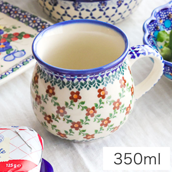 楽天市場】ポーリッシュマグ・大[K305-DU289]【ポーリッシュポタリー