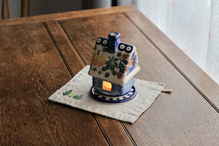 楽天市場】キャンドルホルダー[K1057-DU441]【ポーリッシュポタリー