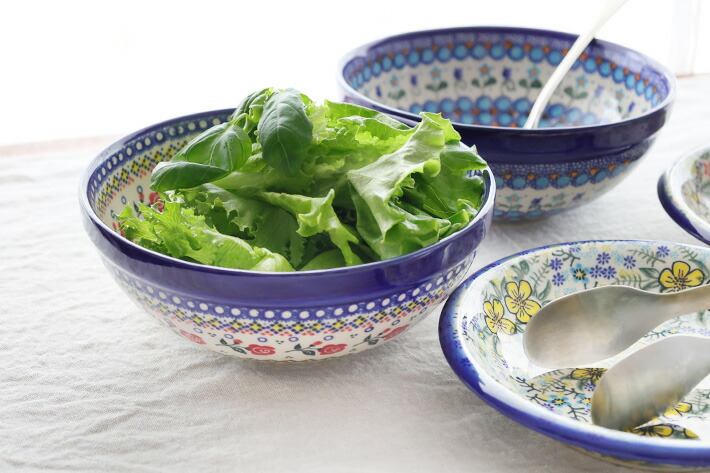 楽天市場】ボウルφ23cm(V076-U504)【ポーリッシュポタリー[ポーランド