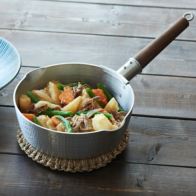 楽天市場】【KEYUCA公式店】ケユカ 極厚アルミ槌目ゆきひら鍋 21cm