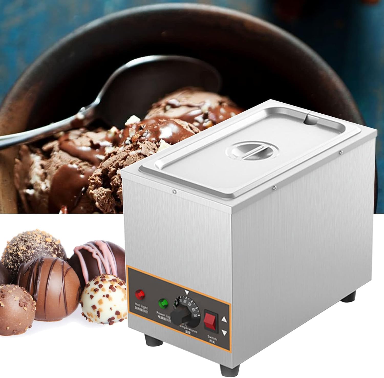 楽天市場】チョコレート溶融機、800W業務用チョコレートテンパリング機