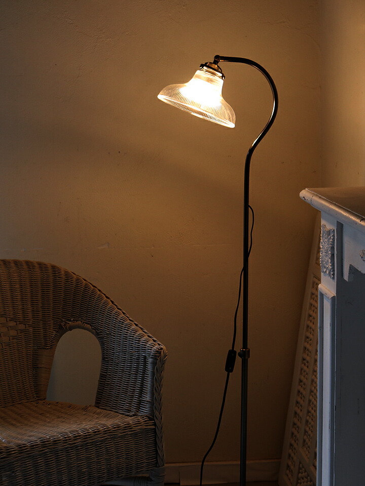 楽天市場】フロアスタンドライト ガラスシェードランプ Calypso