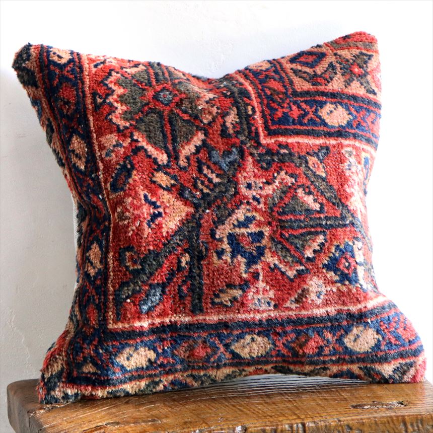 楽天市場】ヴィンテージラグクッションカバー 40×40cm トライバルラグ