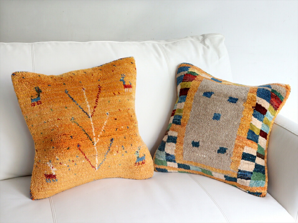 楽天市場】ギャッベクッションカバー40cmサイズ/イラン製手織り