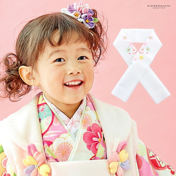 楽天市場】七五三 女の子 刺繍半衿 単品「桜に鈴」式部浪漫 日本製