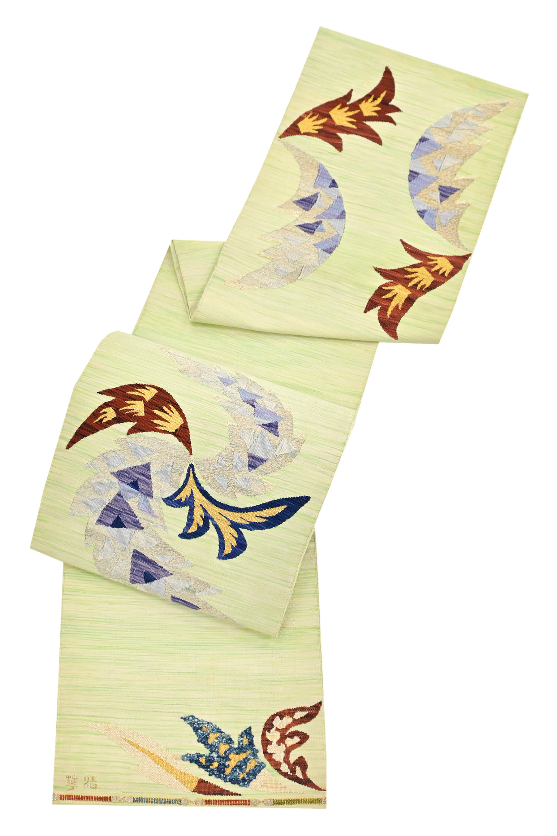 楽天市場】【染織工芸作家 故・山鹿清華】 特選手織り綴れ織袋帯 ≪御