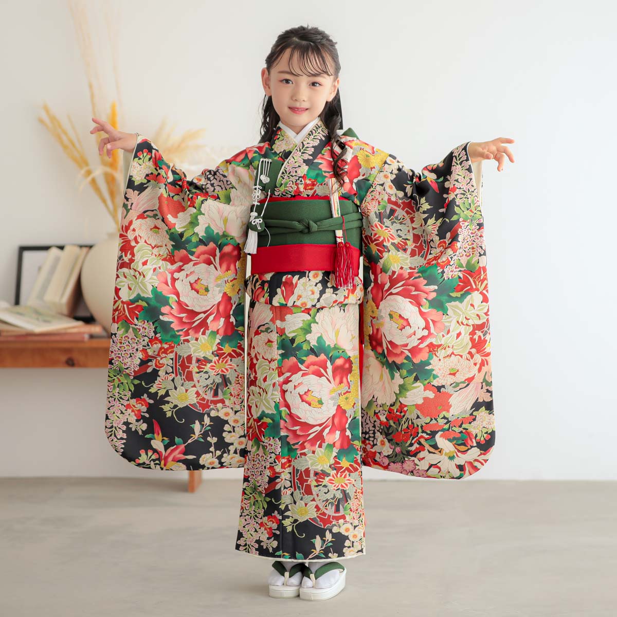 楽天市場】【レンタル】753 七五三 着物 7歳 フルセット 女の子