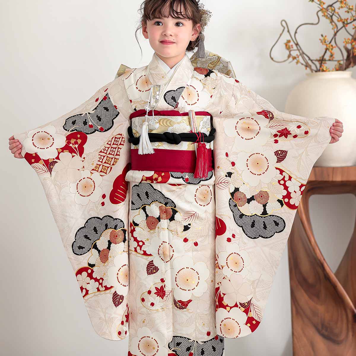 楽天市場】【レンタル】753 七五三 着物 7歳 フルセット 女の子