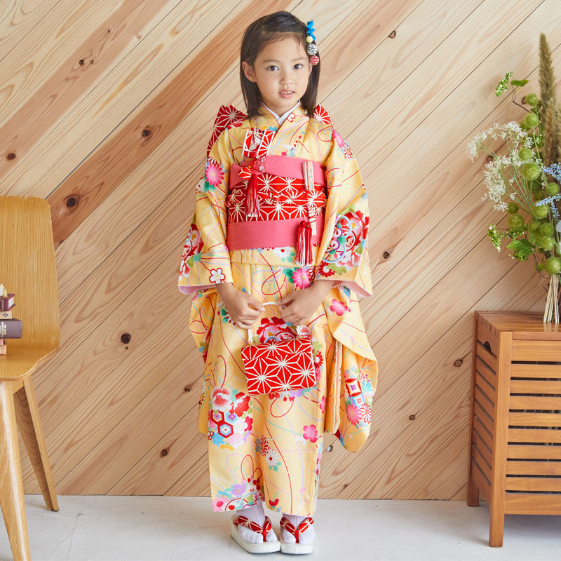 楽天市場】【レンタル】753 七五三 着物 7歳 フルセット 女の子