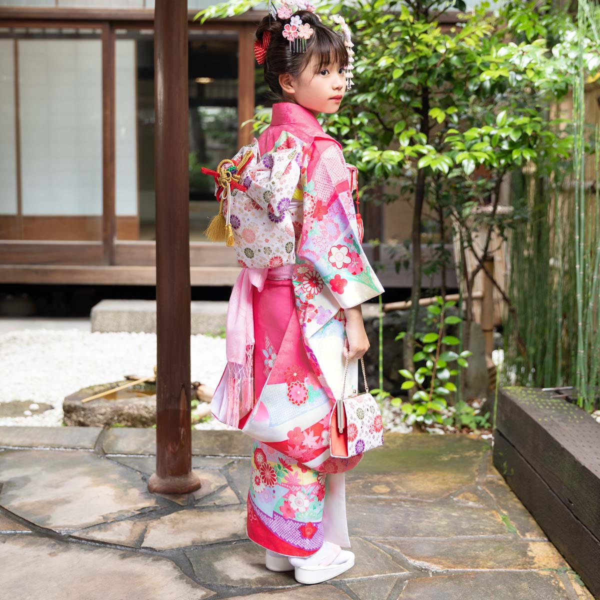 楽天市場】【レンタル】753 七五三 着物 7歳 フルセット 女の子