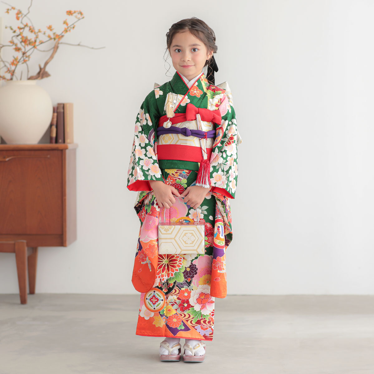 楽天市場】【レンタル】753 七五三 着物 7歳 フルセット 女の子